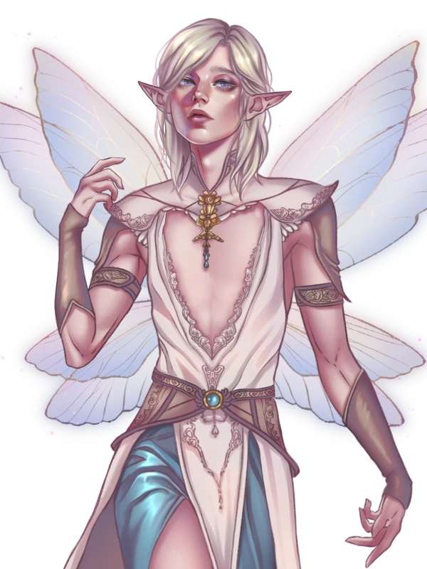 Saani, a romanceable character in Elf in Chains